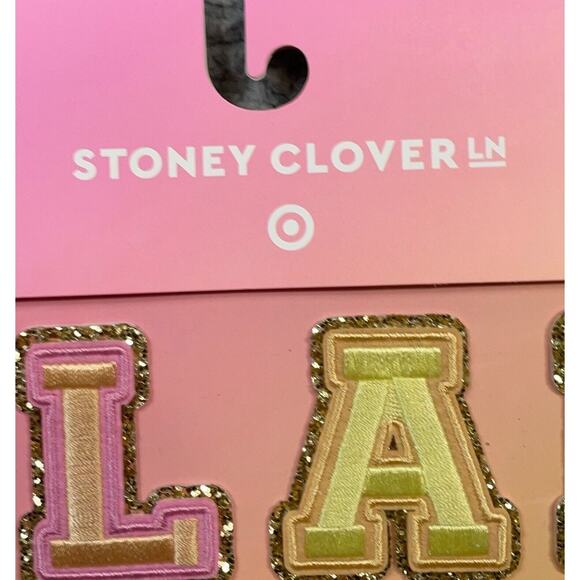 Stoney Clover Lane x Target GLAM Sticker Patches Letters Varsity Pastel Set NEW - Picture 7 of 8